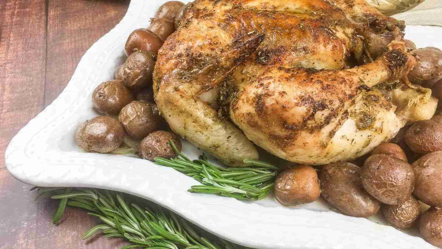 Lemon Pepper Chicken Roast Keto Holiday Meal Idea On and Off Keto
