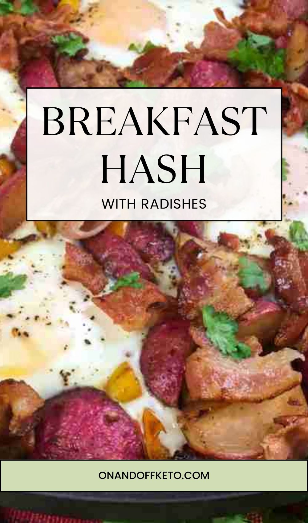 Southwestern Low Carb Breakfast Hash with Radishes - On and Off Keto