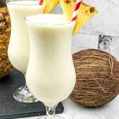 Sugar-Free Pina Colada - A Frozen Tropical Delight - On and Off Keto