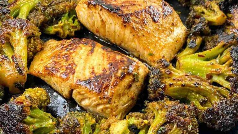 Chili Lime Mahi-Mahi with Blackened Broccoli