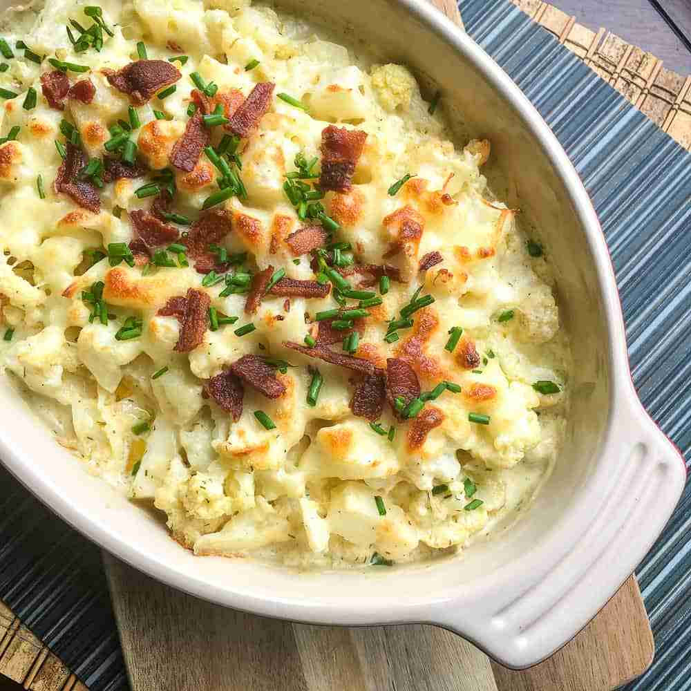 Loaded Keto Cauliflower Casserole