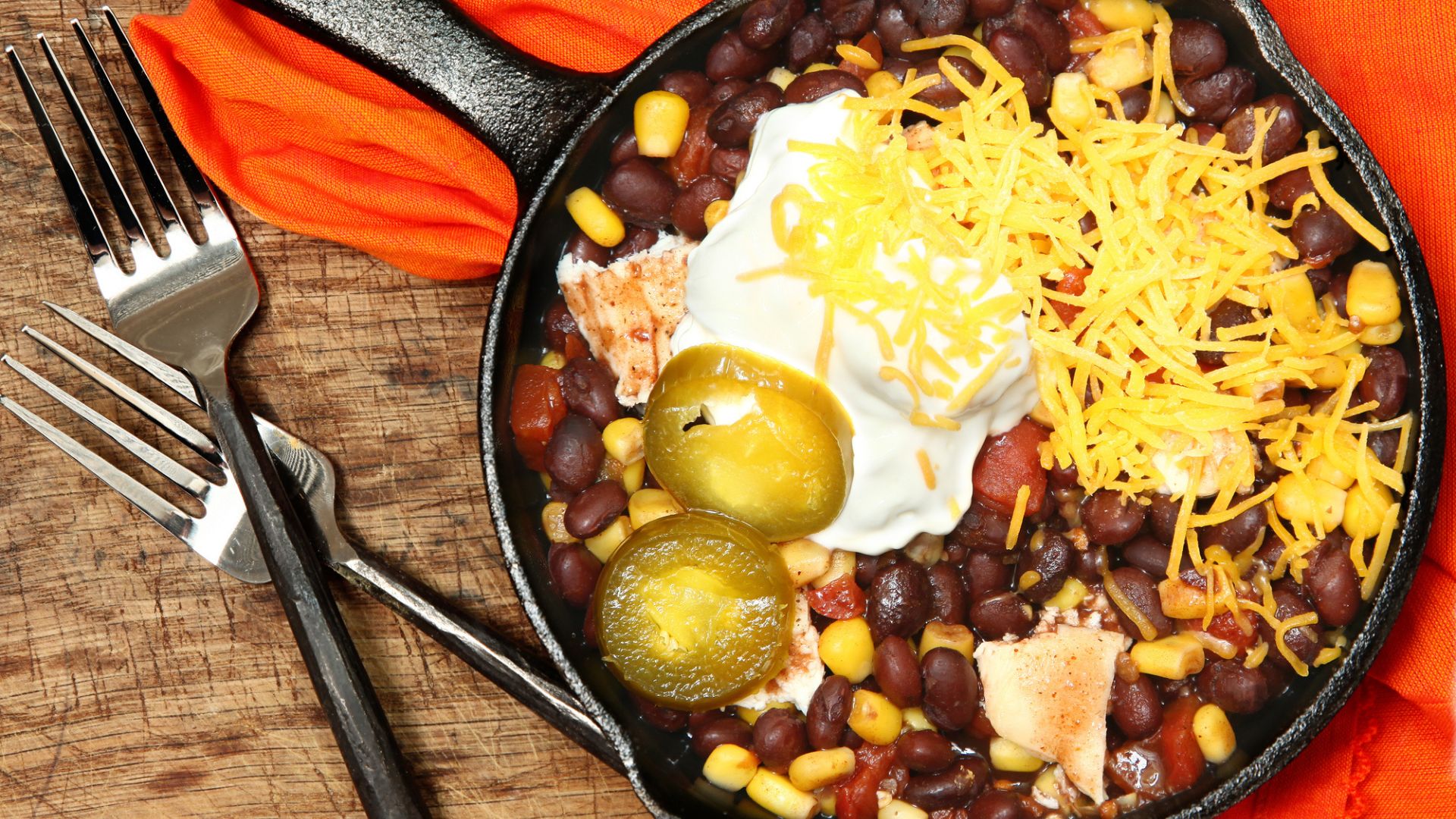 chicken and black bean skillet