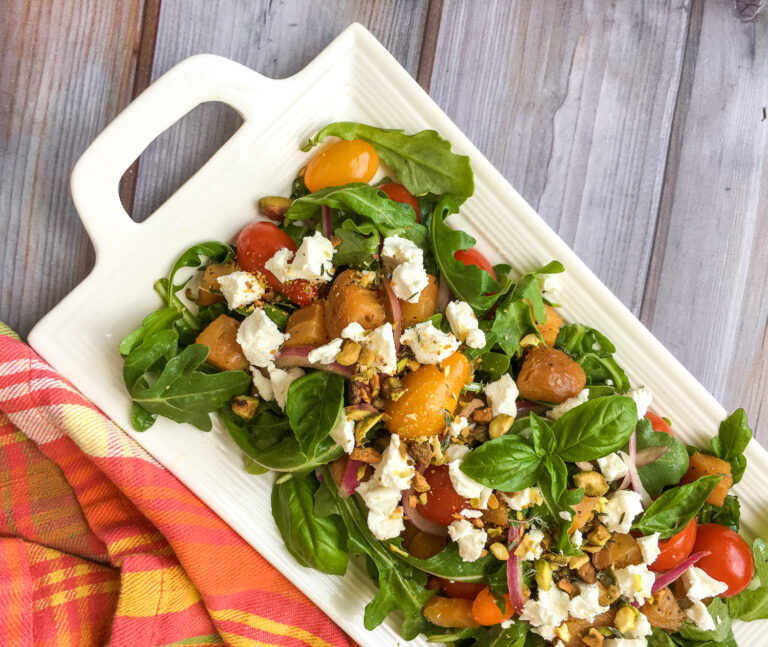 Roasted Golden Beet and Goat Cheese Salad