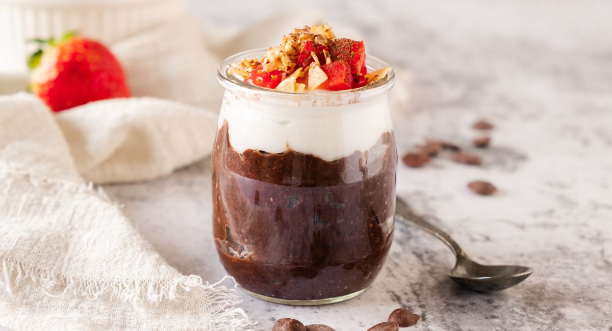 chocolate chia mousse